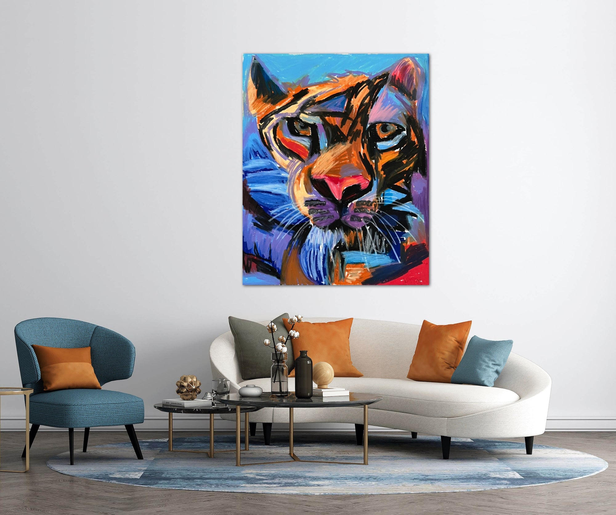 Colorful Tiger - Art Prints detail image - Resin Society