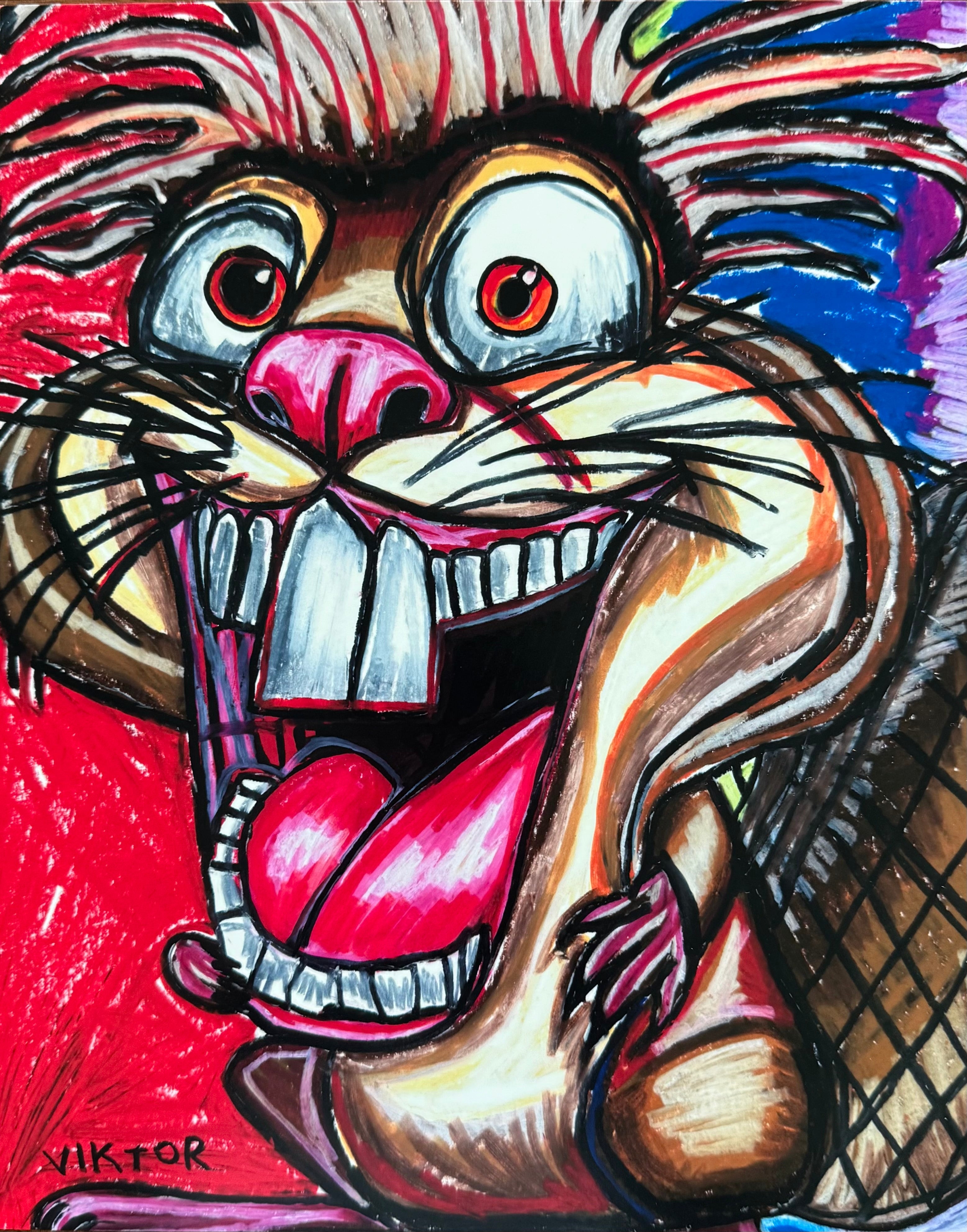 Beaver - Art Prints by Vichy's Art - Resin Society