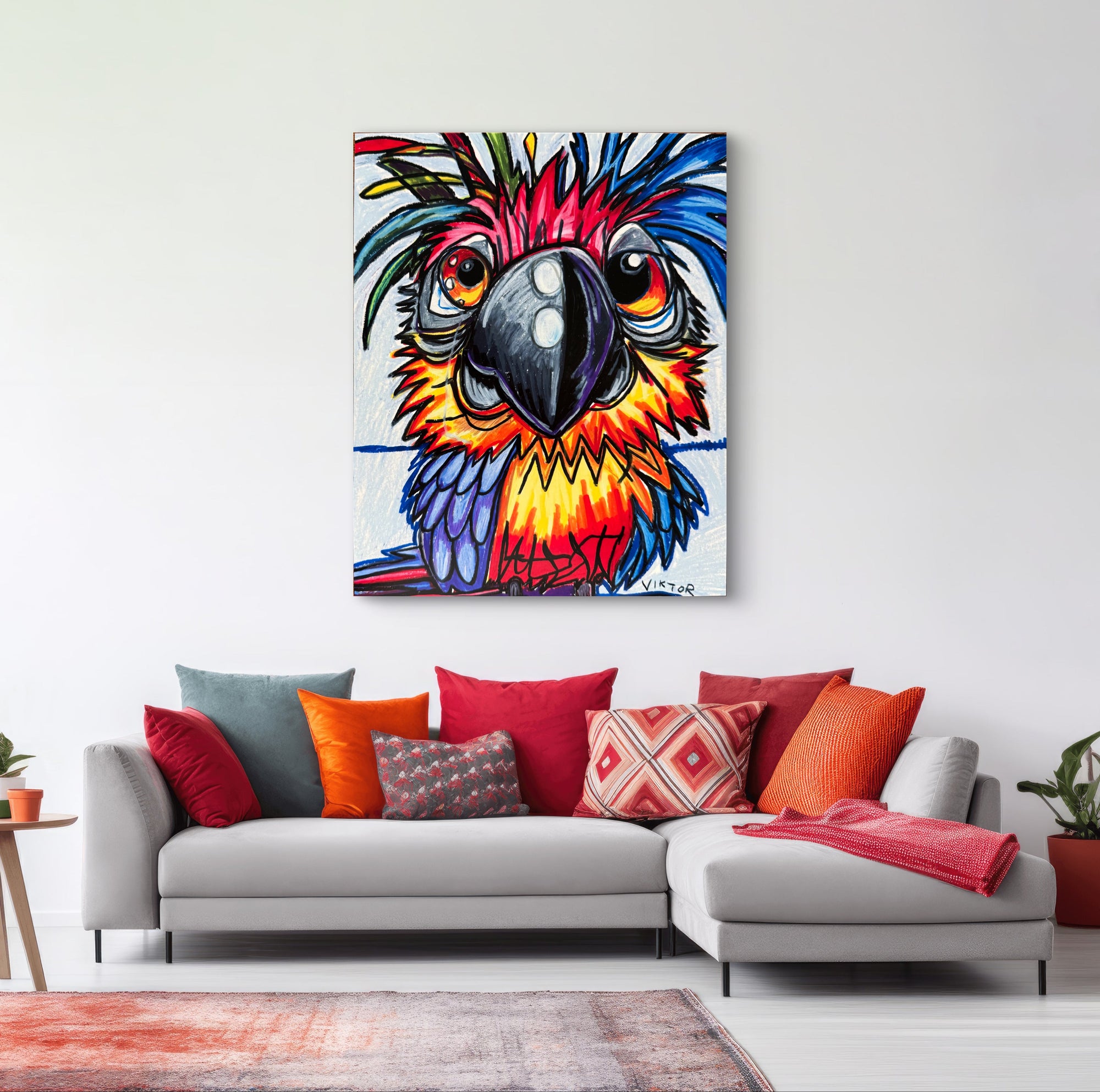 Crazy Parrot - Art Prints detail image - Resin Society