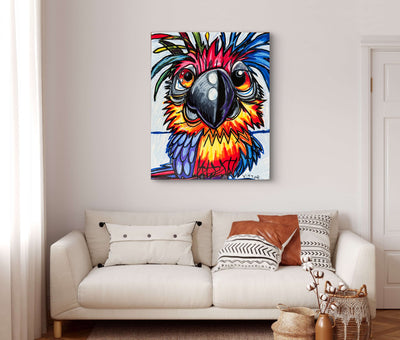 Crazy Parrot - Art Prints detail image - Resin Society