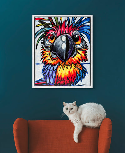 Crazy Parrot - Art Prints detail image - Resin Society