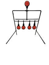 Centerfire Reset Target showing steel frame and multiple flipping target discs