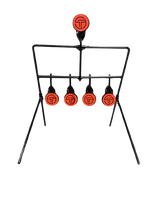 Air Rifle Reset Target showing multi-disc steel targets mounted on a steel frame