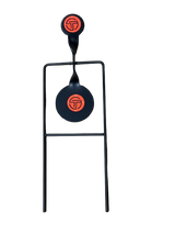 Rimfire Single target with two steel spinning discs and sturdy frame
