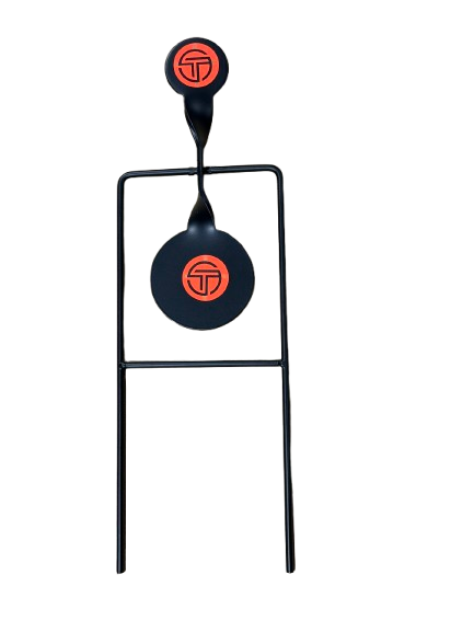Rimfire Single target with two steel spinning discs and sturdy frame