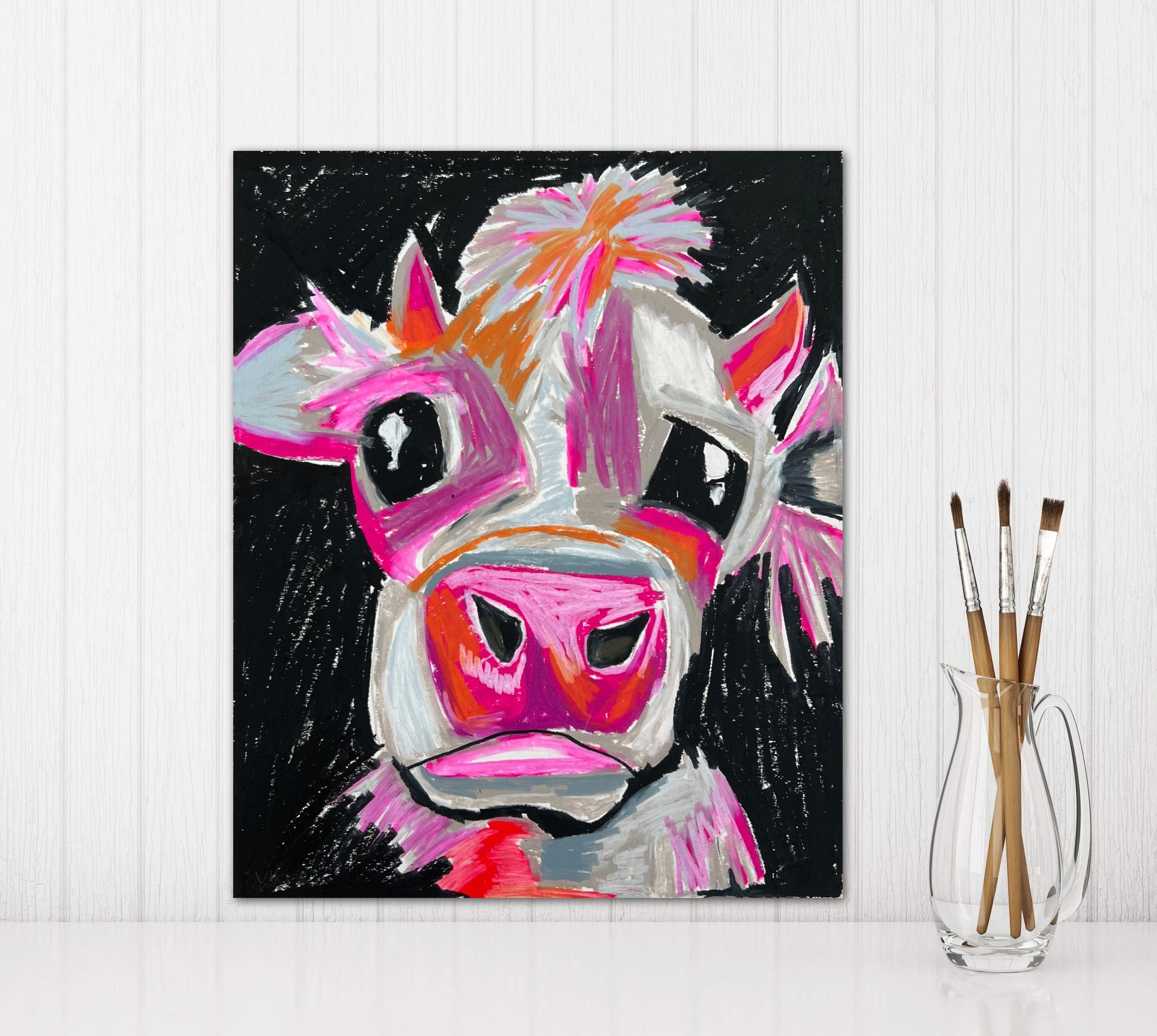 Barbie Cow - Art Prints detail image - Resin Society