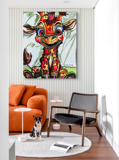 Baby Giraffe - Art Prints detail image - Resin Society