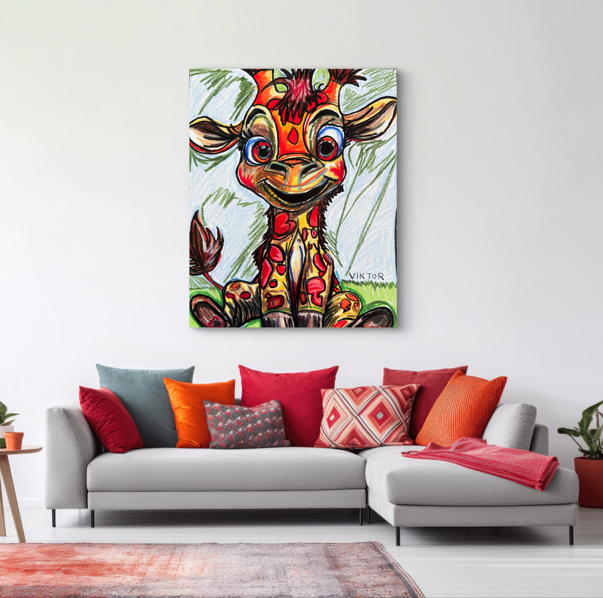 Baby Giraffe - Art Prints detail image - Resin Society