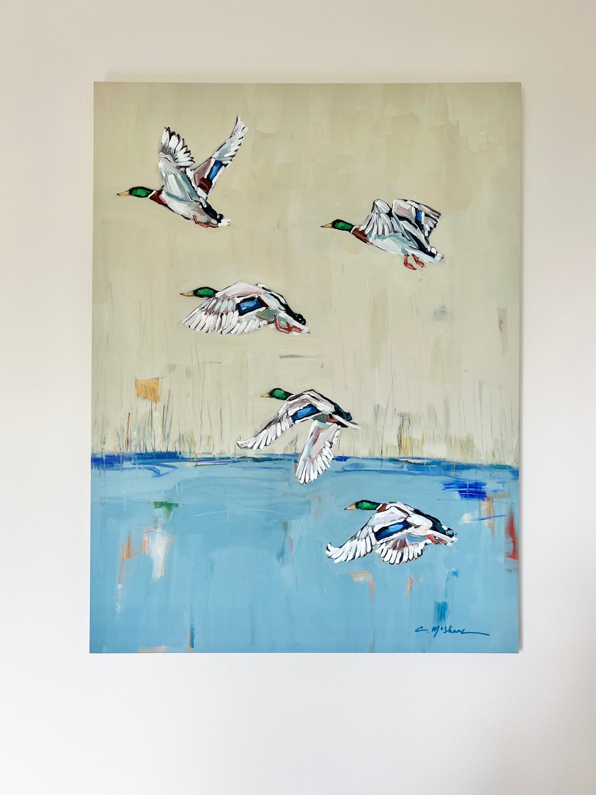 "Duck Calls" on canvas by Chelsea McShane Art - product image 2 for Resin Society