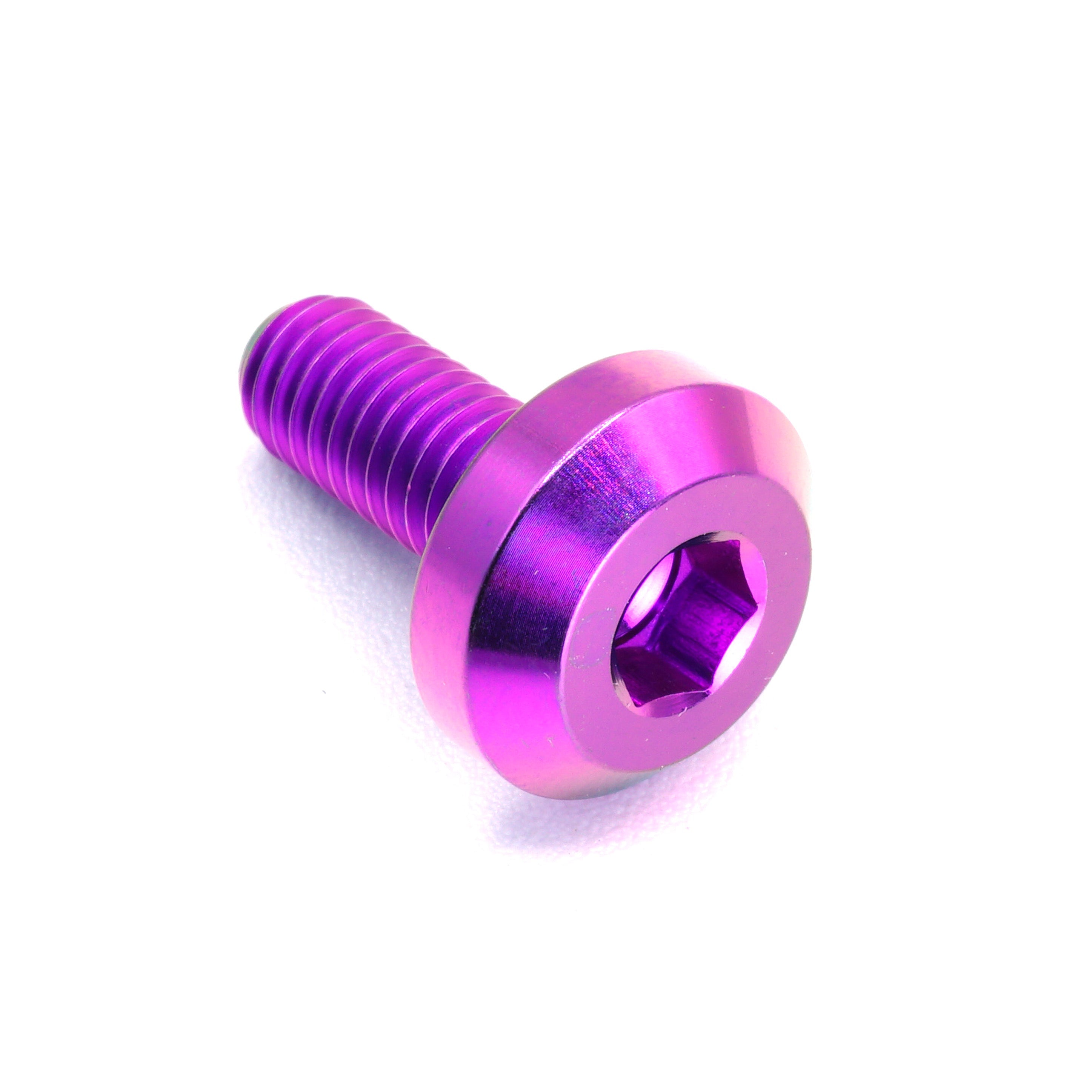 M6 x 1.00 x 15mm Titanium Motor Head Bolt in various finishes