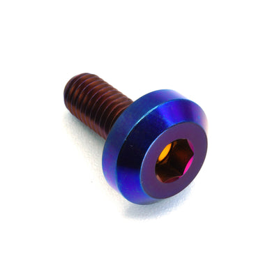M6 x 1.00 x 15mm Titanium Motor Head Bolt in various finishes