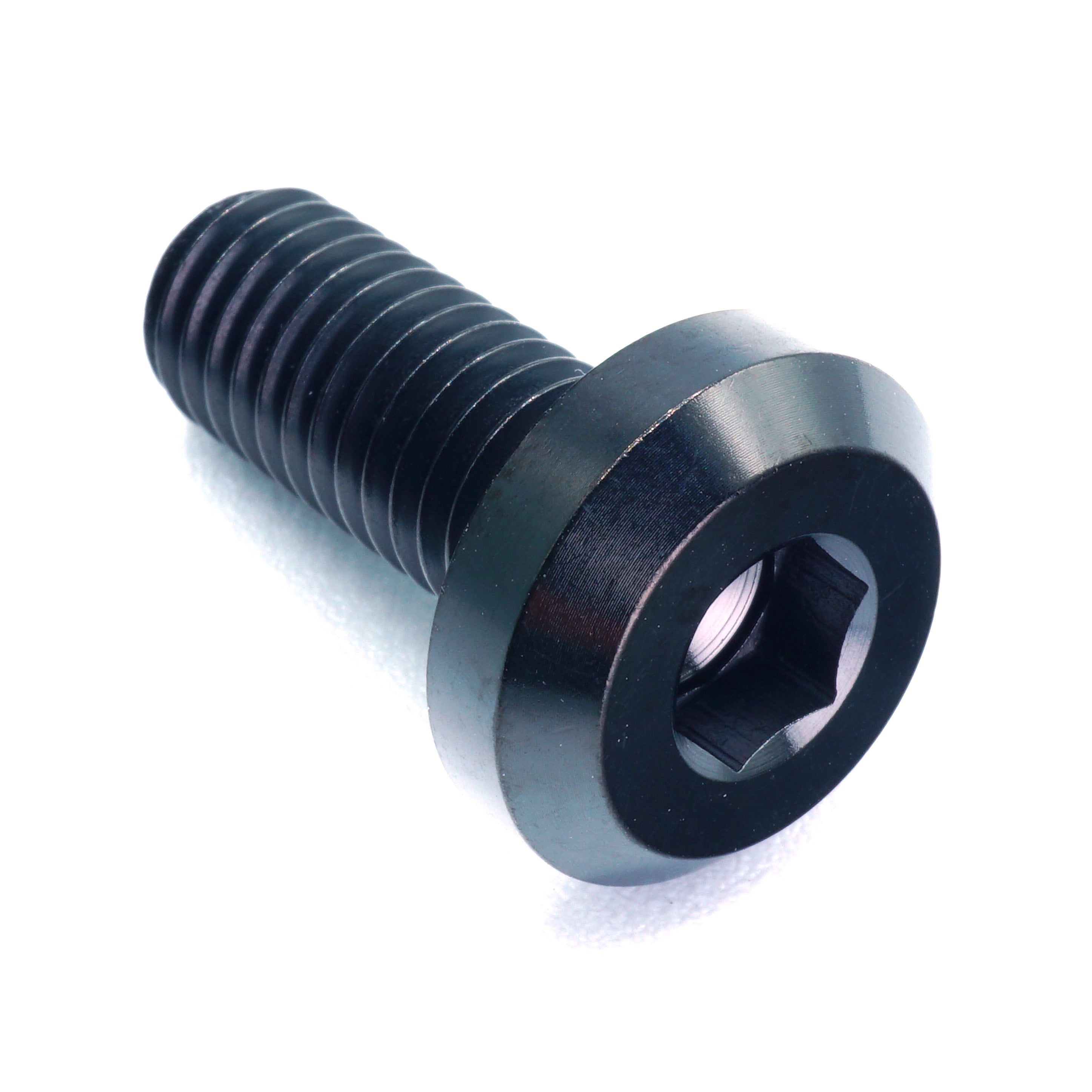 M8 x 1.25 x 20mm Titanium Motor Head Bolt in polished finish