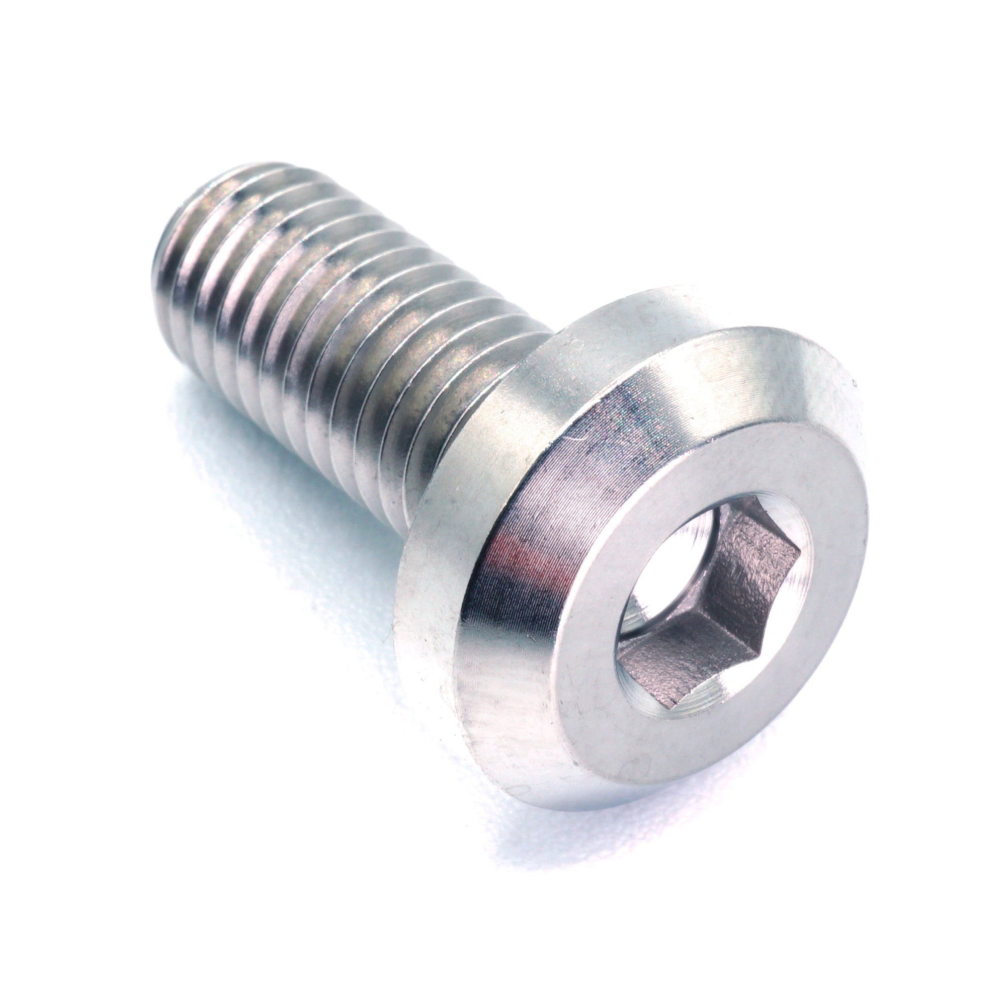 M8 x 1.25 x 20mm Titanium Motor Head Bolt in polished finish