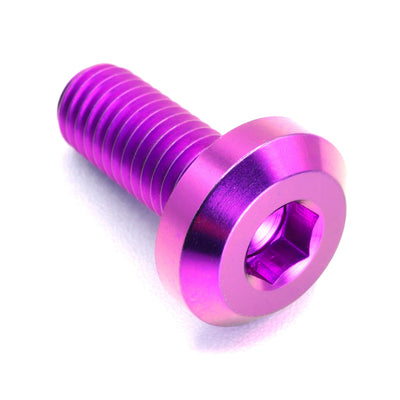 M8 x 1.25 x 20mm Titanium Motor Head Bolt in polished finish