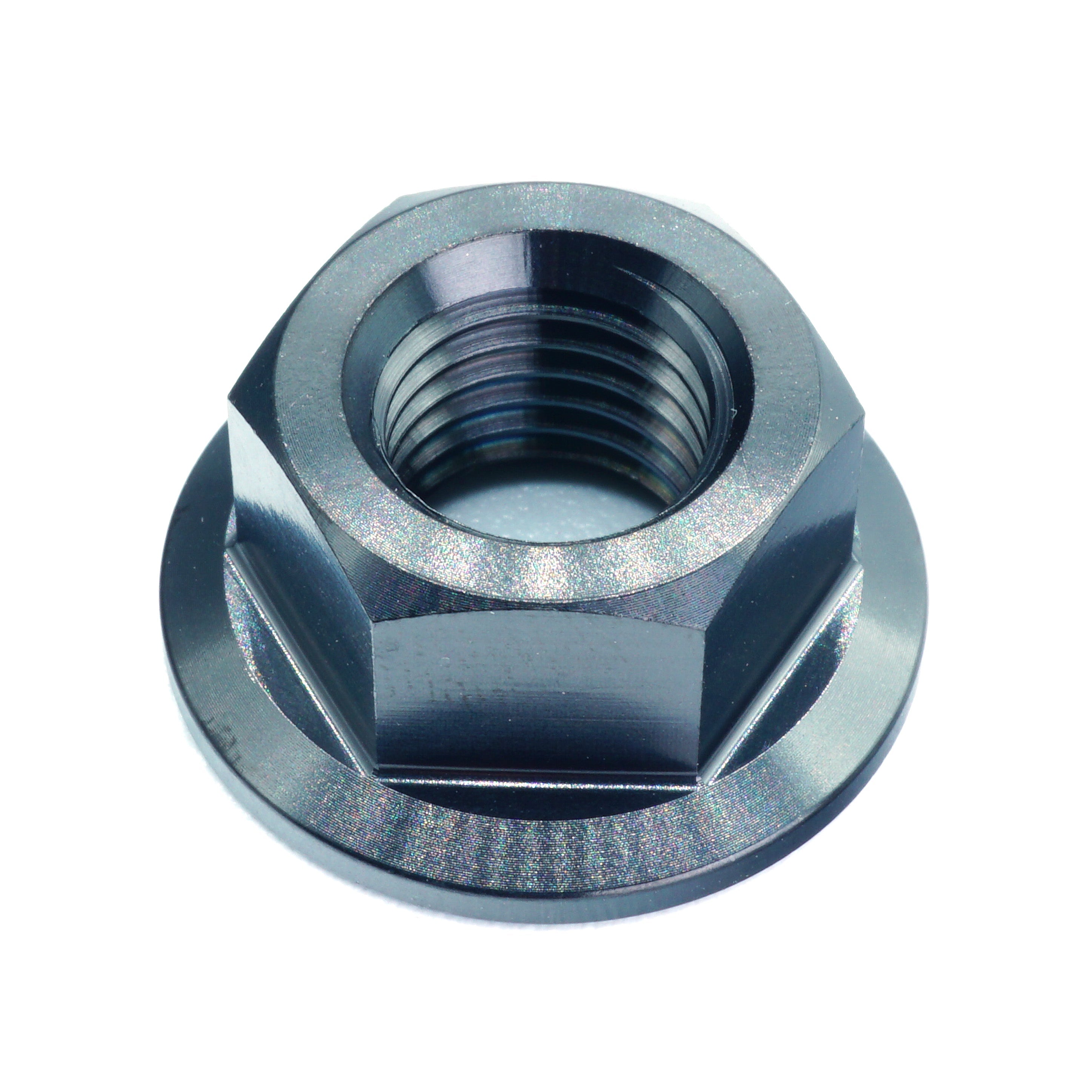 M10 x 1.25 Titanium Nut in various color finishes