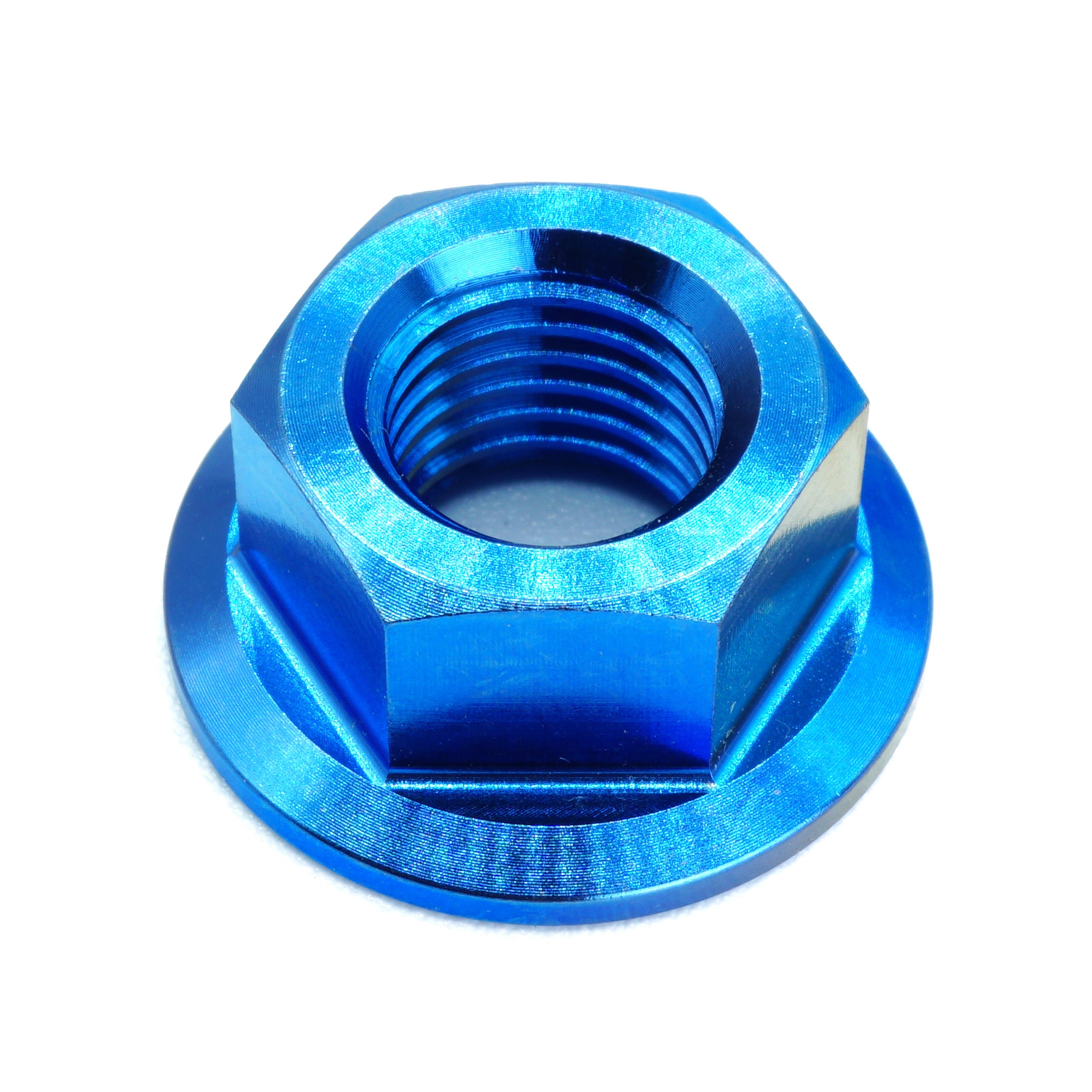 M10 x 1.25 Titanium Nut in various color finishes