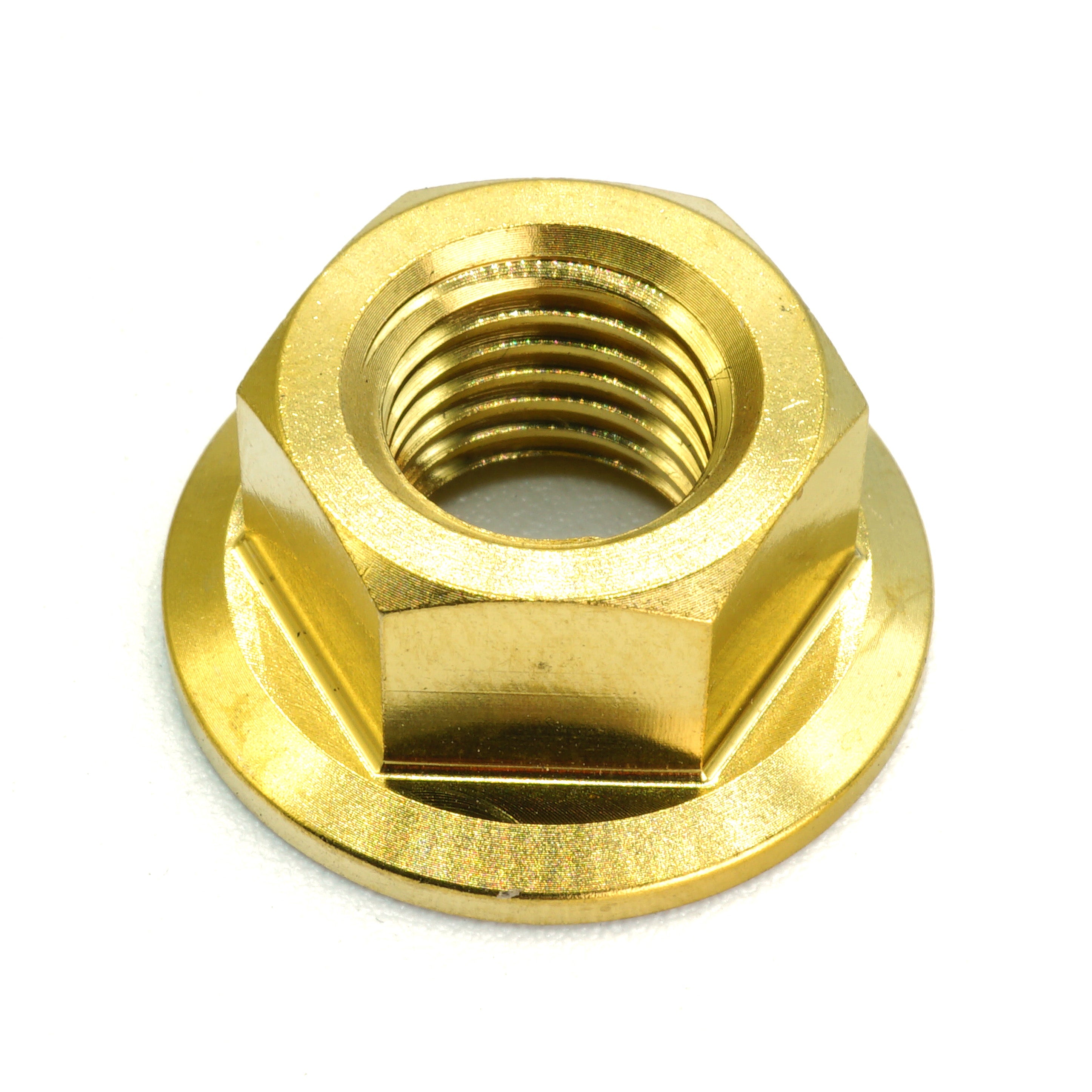 M10 x 1.25 Titanium Nut in various color finishes