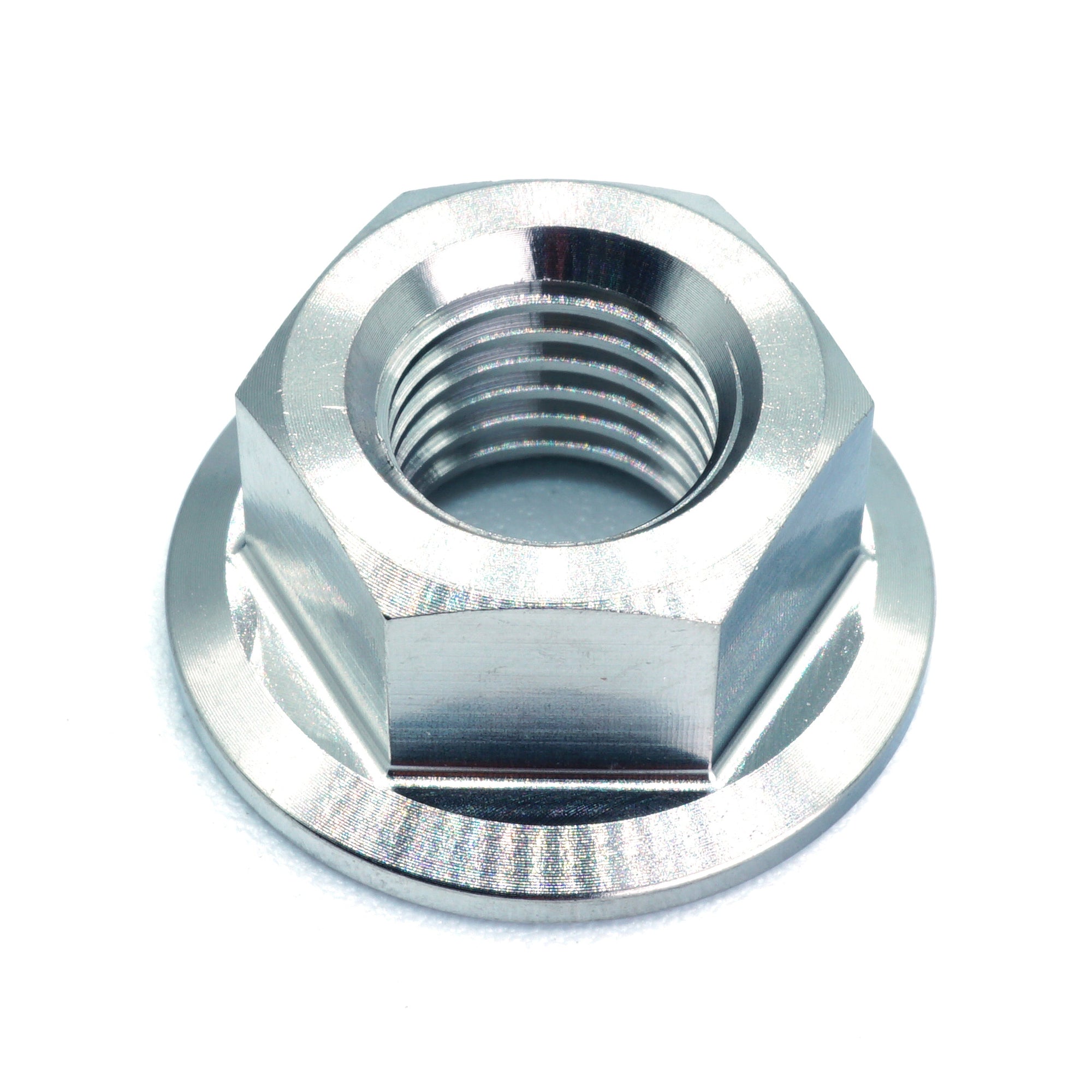 M10 x 1.25 Titanium Nut in various color finishes