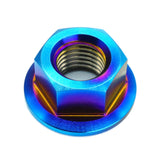 M10 x 1.25 Titanium Nut in various color finishes