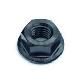 M8 x 1.25 Titanium Nut in various colors including polished and black finishes