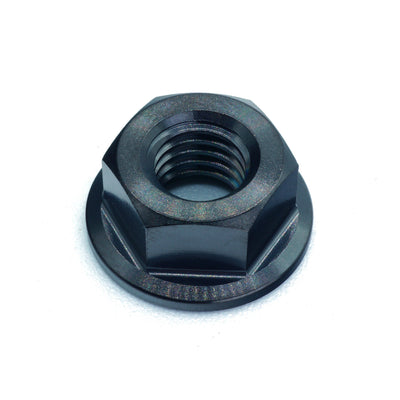 M8 x 1.25 Titanium Nut in various colors including polished and black finishes