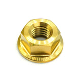 M8 x 1.25 Titanium Nut in various colors including polished and black finishes