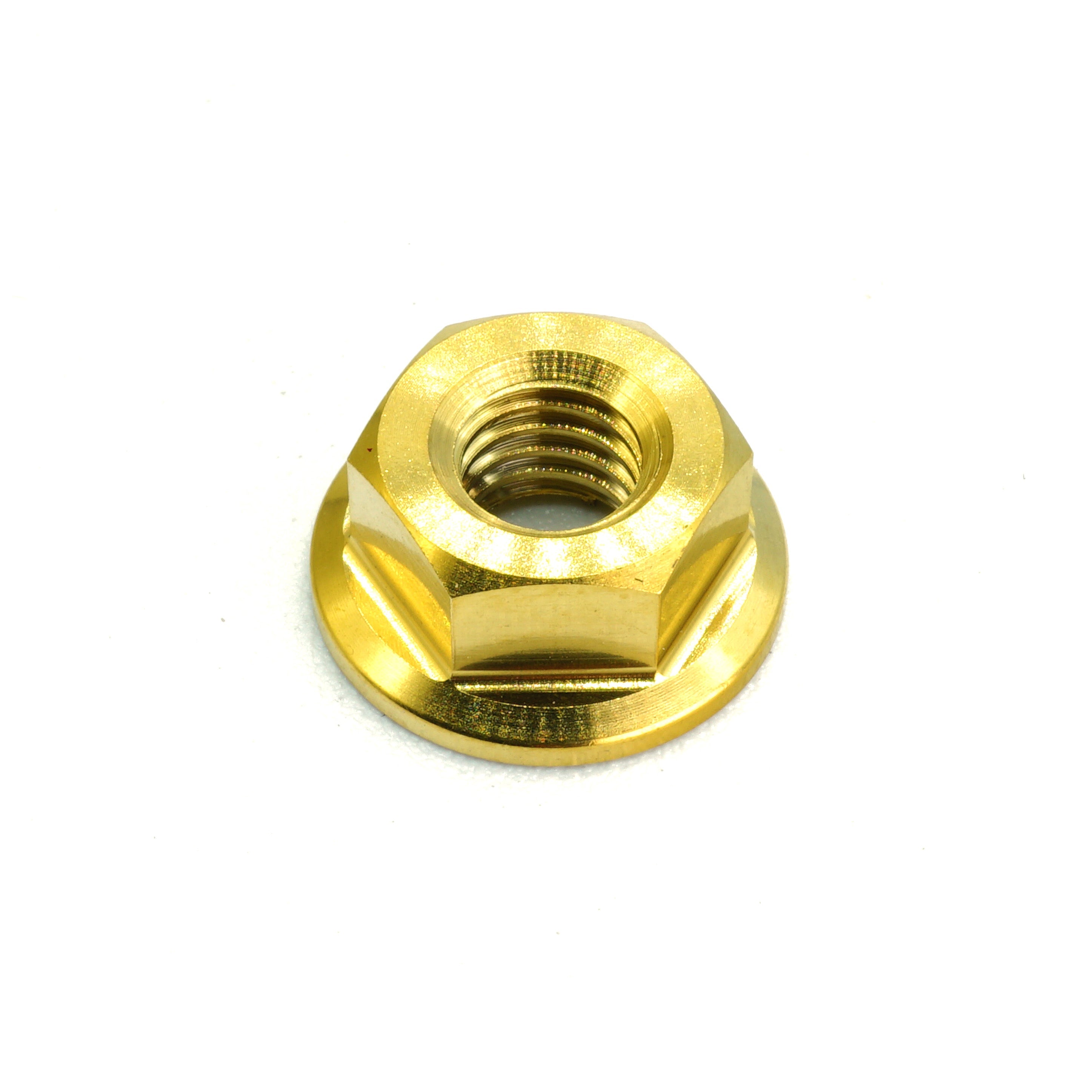 M6 x 1.00 Titanium Nut in Polished finish