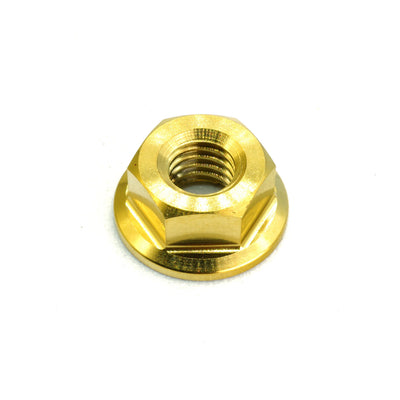 M6 x 1.00 Titanium Nut in Polished finish