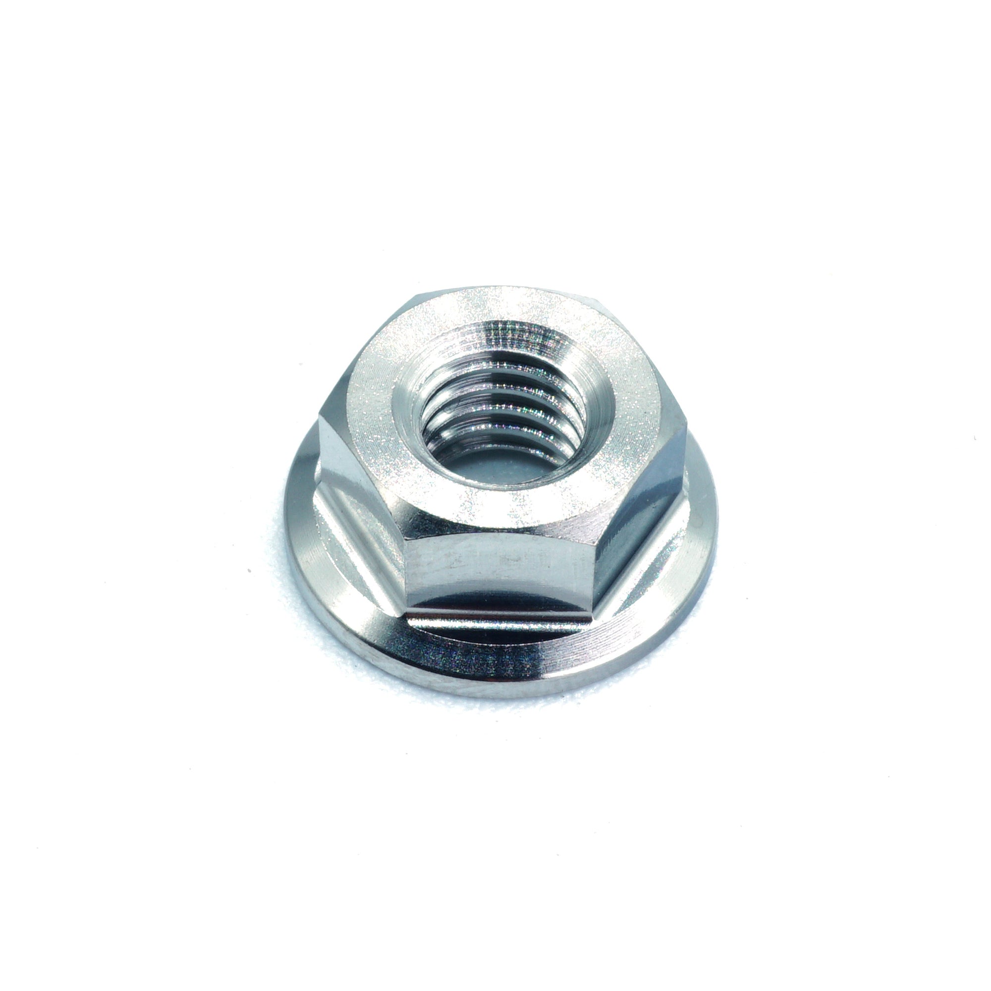 M6 x 1.00 Titanium Nut in Polished finish