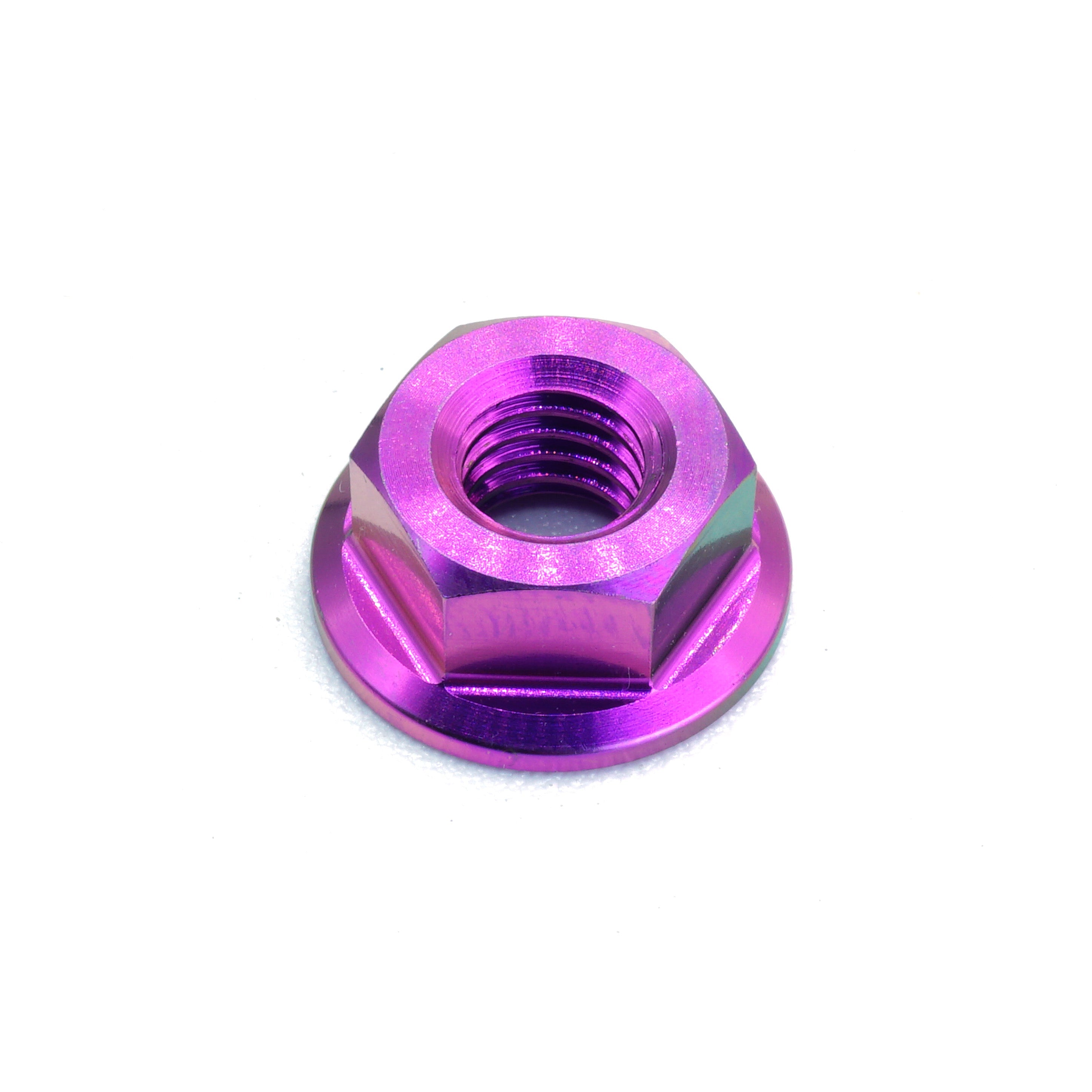 M6 x 1.00 Titanium Nut in Polished finish