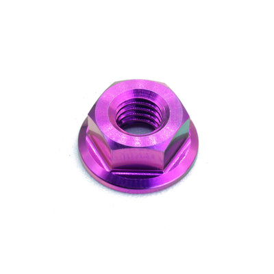 M6 x 1.00 Titanium Nut in Polished finish