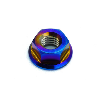 M6 x 1.00 Titanium Nut in Polished finish