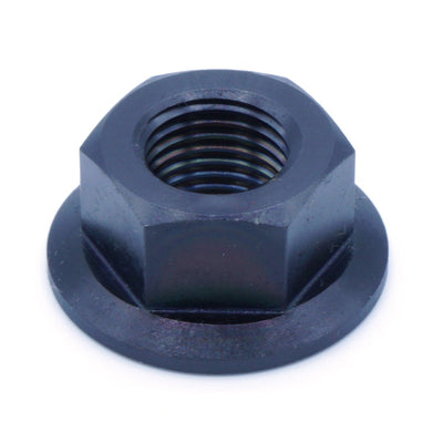M12 x 1.25 Titanium Nut in various finishes including Polished, Gold, Cosmic Burn, Purple, Blue, and Black