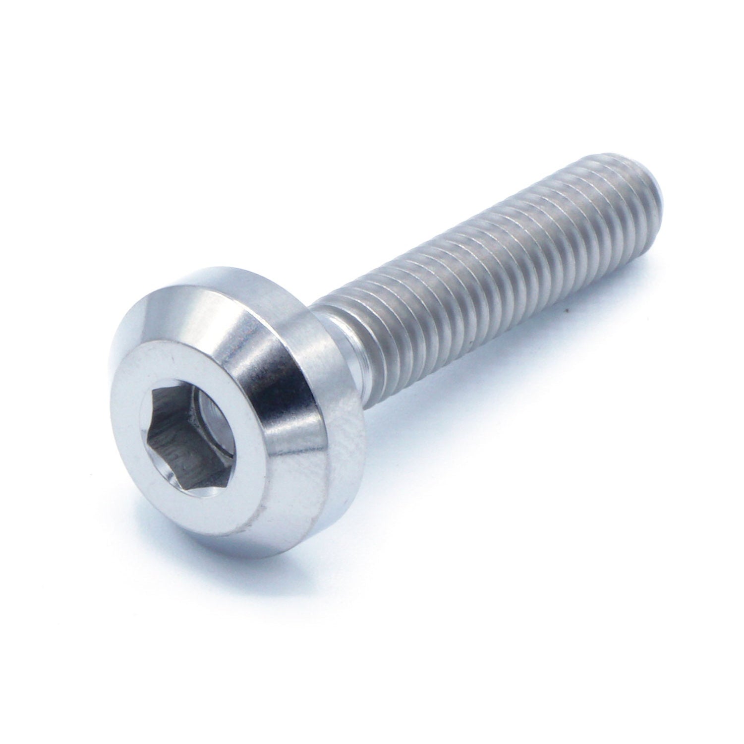 M6 x 1.00 x 30mm Titanium Motor Head Bolt in various colors