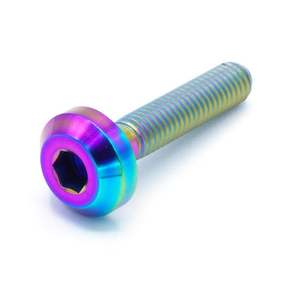 M6 x 1.00 x 30mm Titanium Motor Head Bolt in various colors