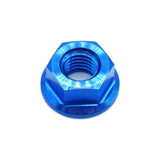 M7 x 1.00 Titanium Nut in Polished finish by Fast Turn Fittings