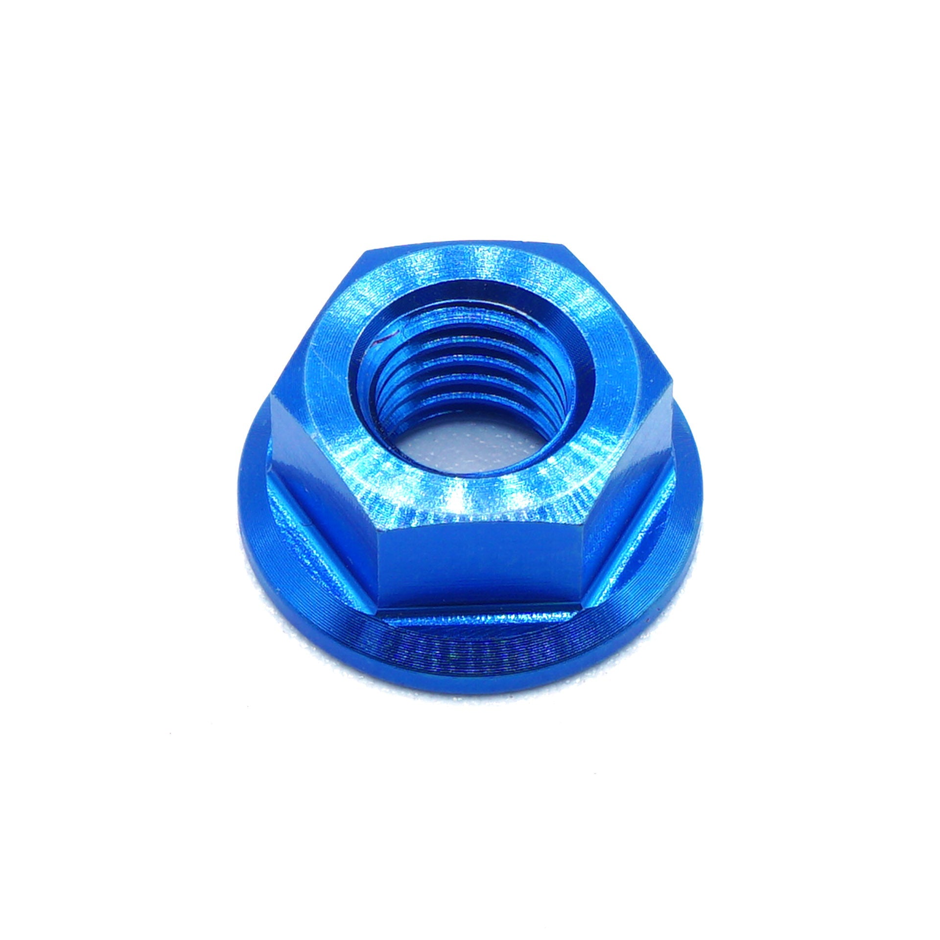 M7 x 1.00 Titanium Nut in Polished finish by Fast Turn Fittings