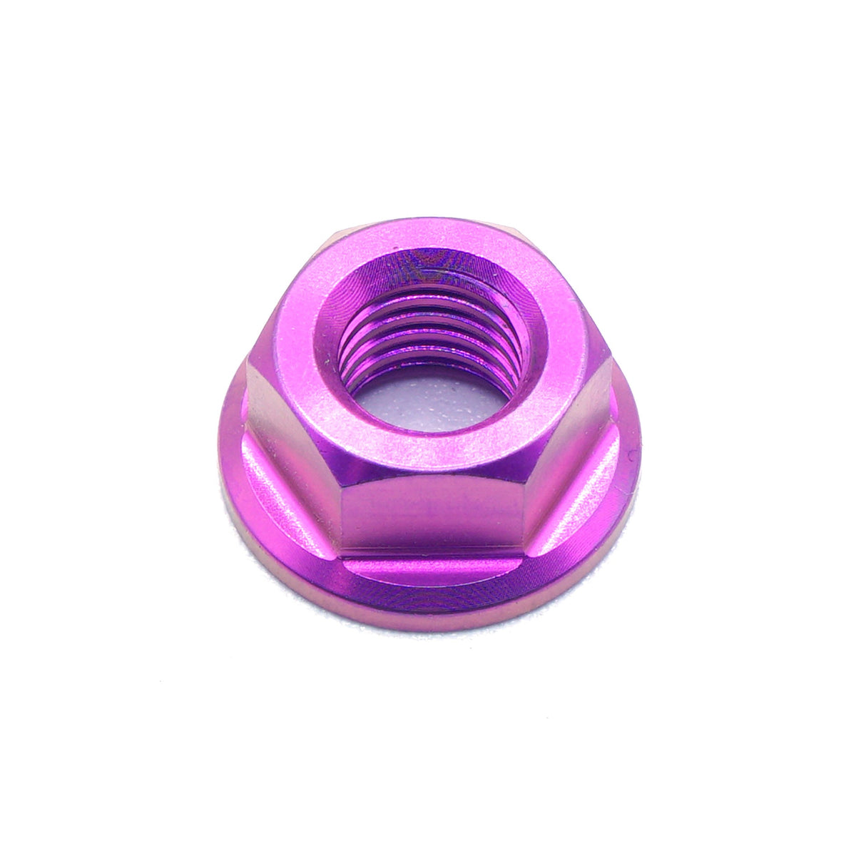 M7 x 1.00 Titanium Nut in Polished finish by Fast Turn Fittings