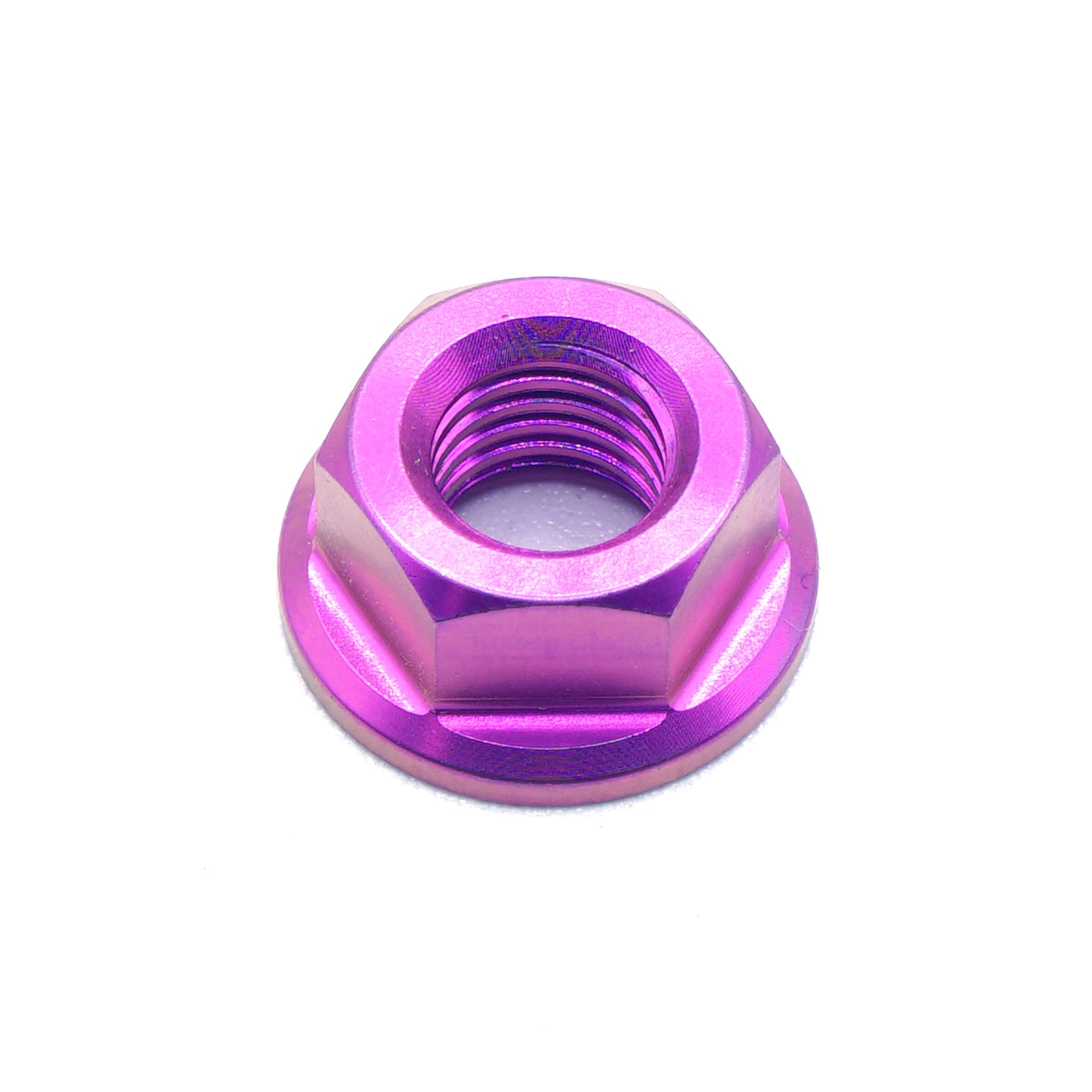 M7 x 1.00 Titanium Nut in Polished finish by Fast Turn Fittings