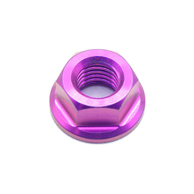 M7 x 1.00 Titanium Nut in Polished finish by Fast Turn Fittings