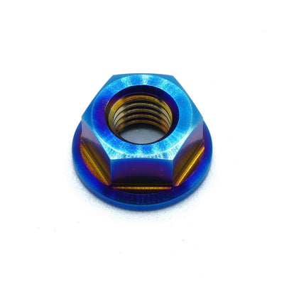 M7 x 1.00 Titanium Nut in Polished finish by Fast Turn Fittings
