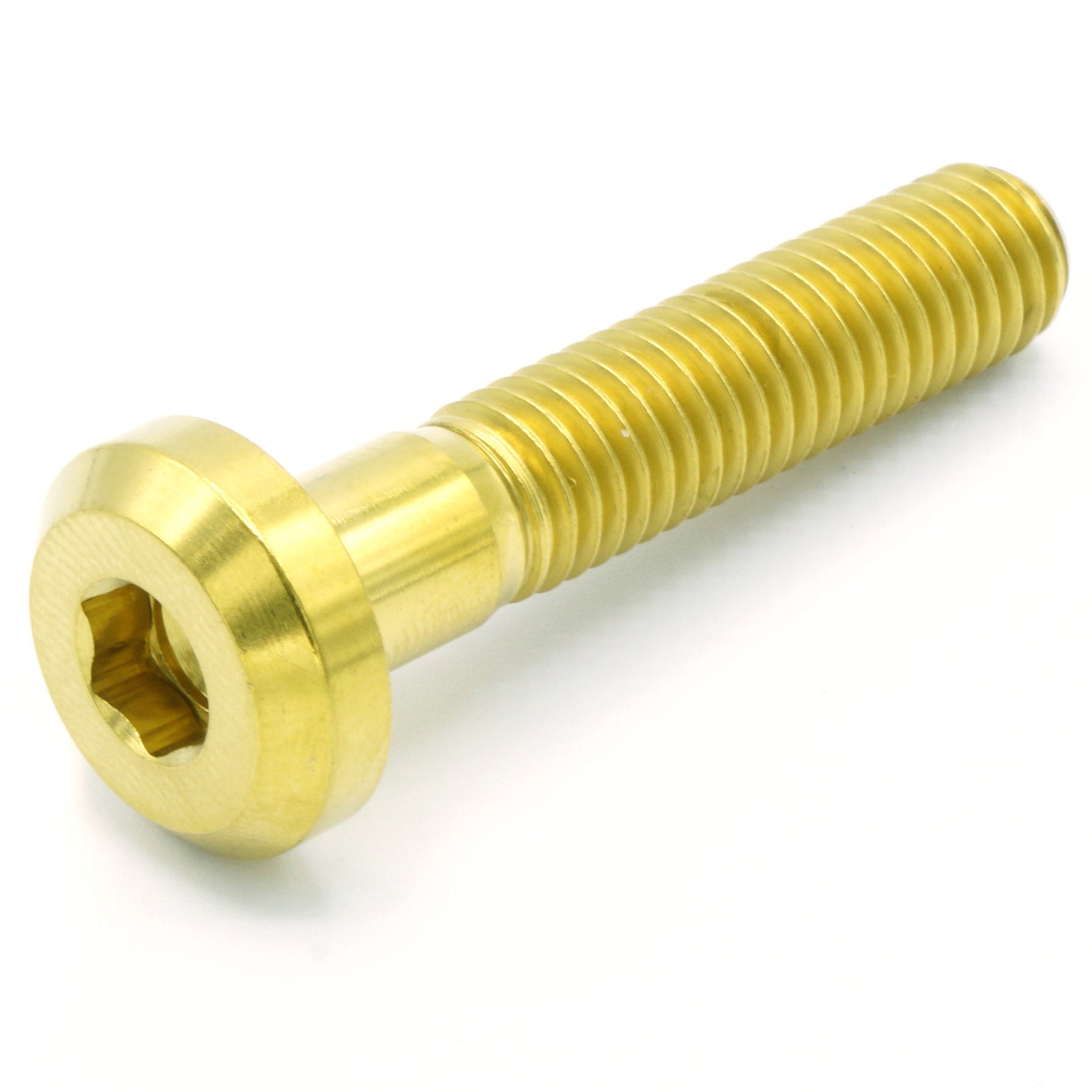 M8 x 1.25 x 40mm Titanium Motor Head Bolt in various finishes
