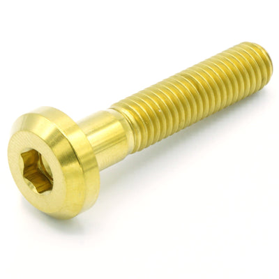 M8 x 1.25 x 40mm Titanium Motor Head Bolt in various finishes