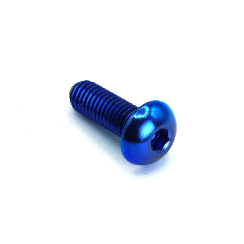 M5 x .8 x 15mm Titanium Button Head Bolt in Polished finish