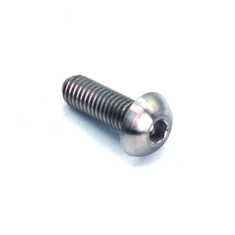 M5 x .8 x 15mm Titanium Button Head Bolt in Polished finish