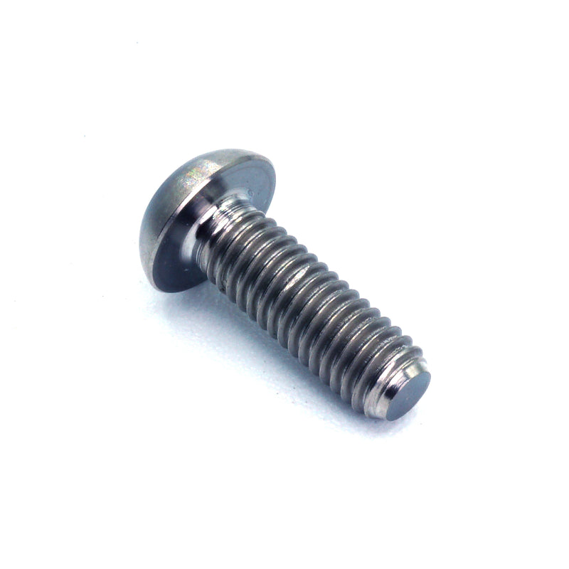 M5 x .8 x 15mm Titanium Button Head Bolt in Polished finish