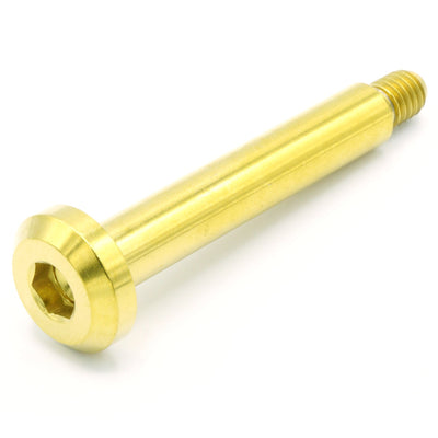 M6 x 1.00 x 53mm Titanium Motor Head Shoulder Bolt in various finishes