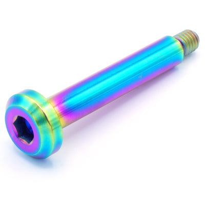 M6 x 1.00 x 53mm Titanium Motor Head Shoulder Bolt in various finishes