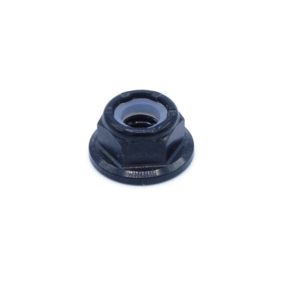 M6 x 1.00 Titanium Nyloc Nut in polished finish
