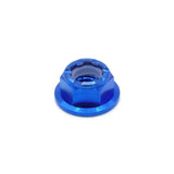 M6 x 1.00 Titanium Nyloc Nut in polished finish